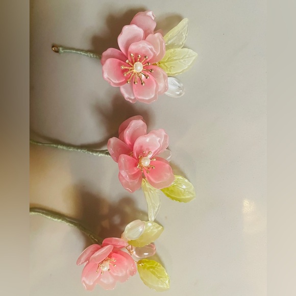 Handmade colored glaze cherry flower doctorati - Picture 3 of 10